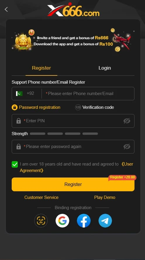 x666 login